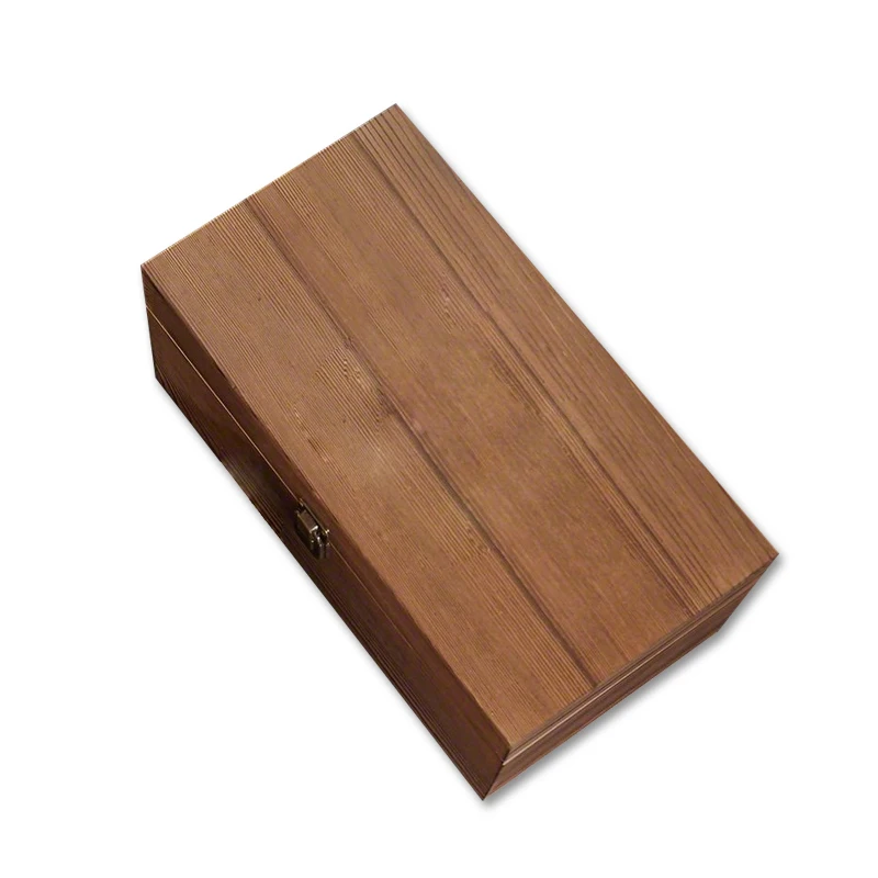 Personalized Gift Whiskey Rustic Finish Packaging Wood Box Groomsmen Gift Box Wooden Perfume Box New Trend 2020