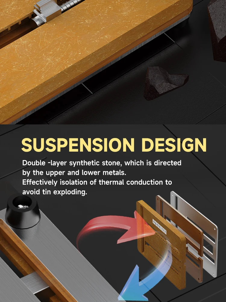 XZZ T2 Dual-axis Multi-function Motherboard Fixture PCB Holder CPU IC Chip Soldering Rework Platform Universal Clamp