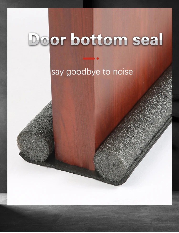 Under Door Draft Guard Stopper Soundproof Reduce Noise Door Bottom