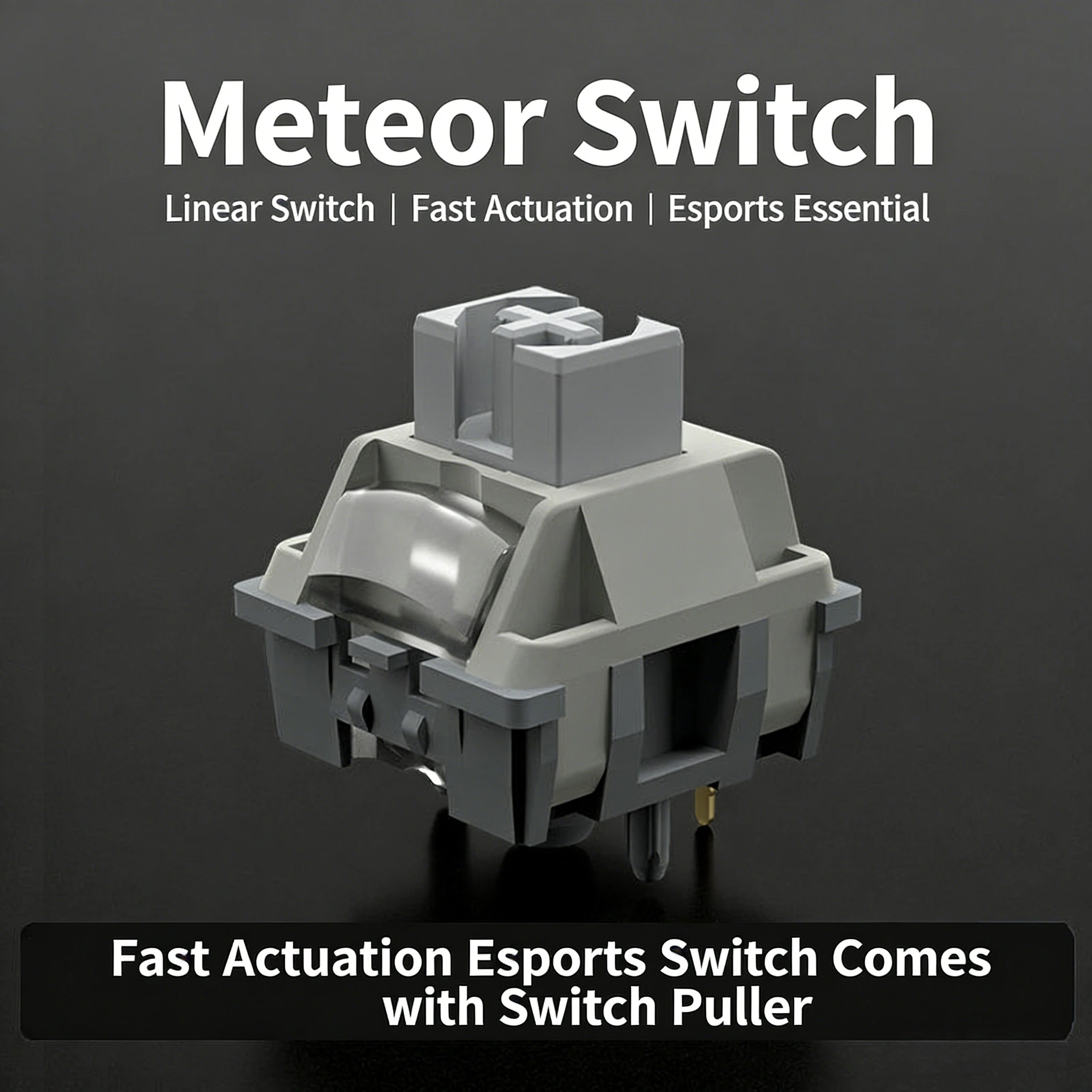ZORNHER Meteor Switch Dustproof Vintage Silver Switch Lubricated