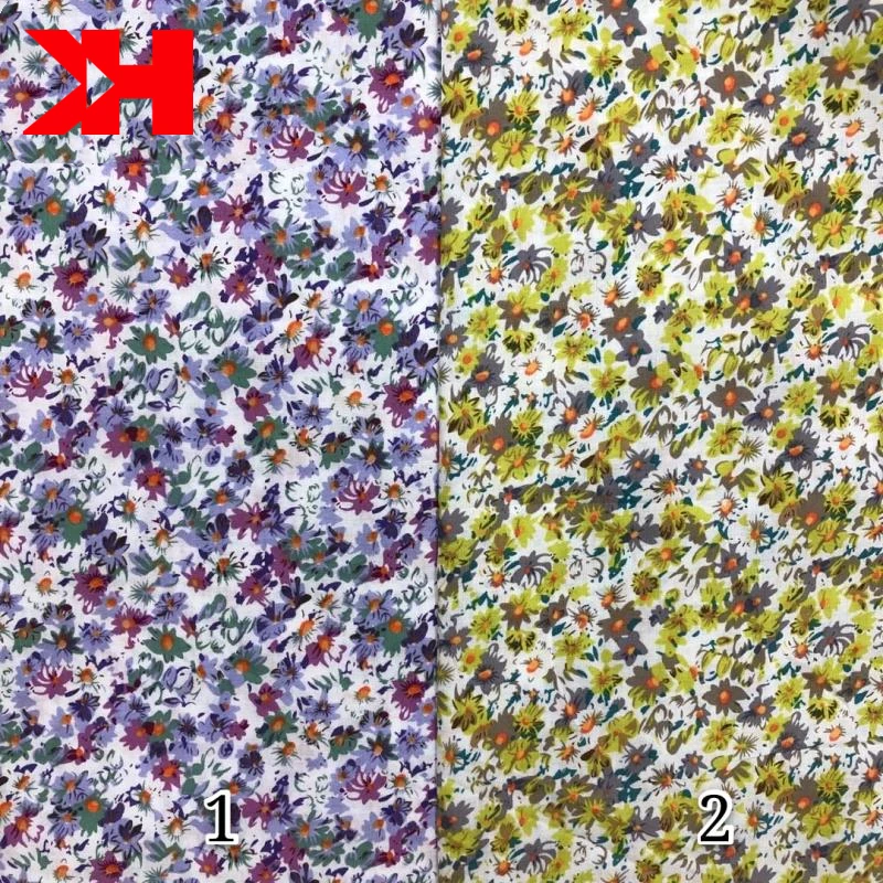 Тонкая хлопковая ткань с цифровой печатью для газона