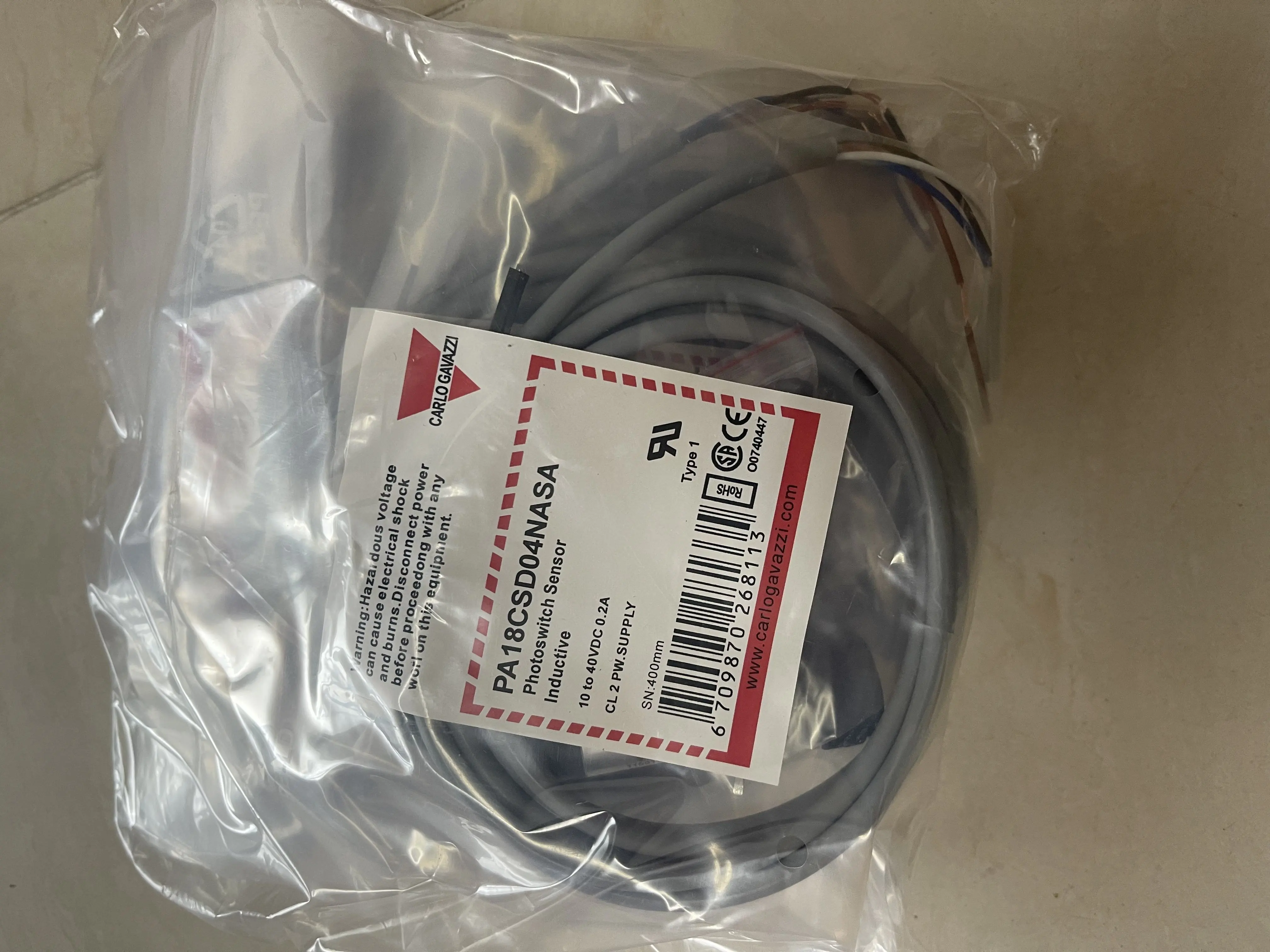 Carlo Gavazzi Inductive Photoswitch Sensor PA18CSD04NASA