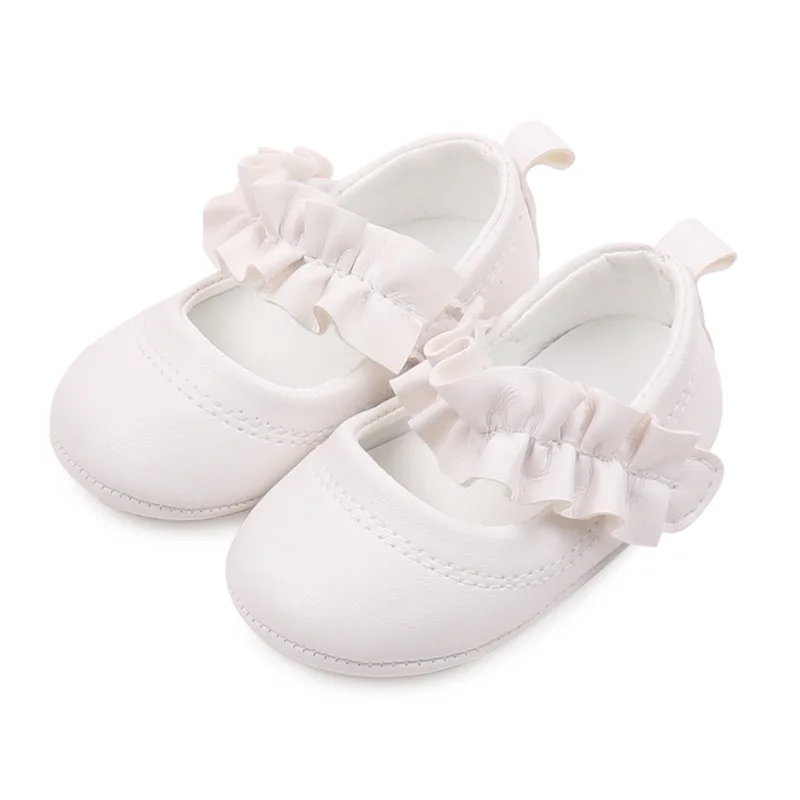 2025 Spring Autumn Summer White Princess Baby Infant Toddler Newborn Girl Shoes Party Evening Girl Pu Leather Shoes supplier
