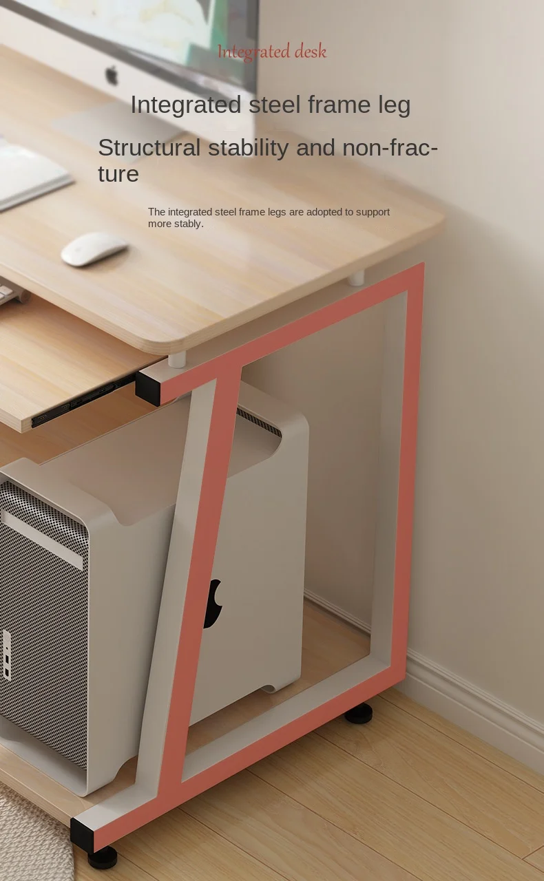 Custom Cheap Office Computer Desk Table Home Simple Wooden Computer Desk With Shelf