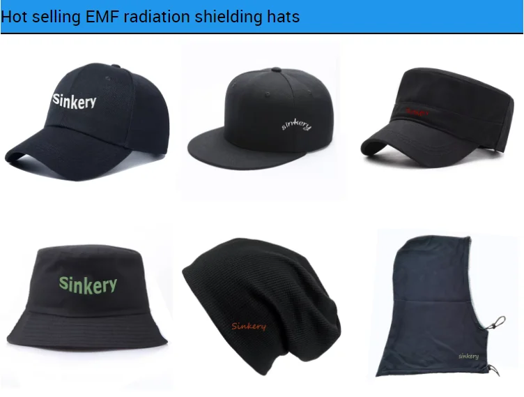 EMF Shielding Baseball Cap Logo Anti 5G WiFi Electromagnetic Radiation Protection Hat for Men Women Daily Office