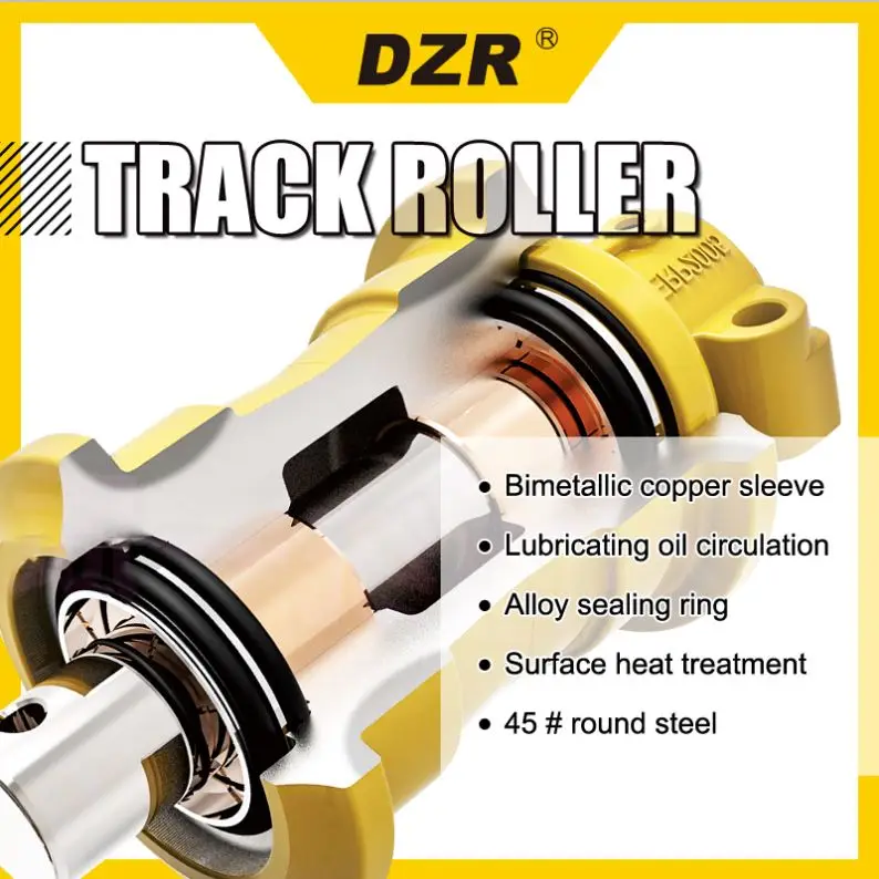 鶴8 Upper Roller for Sale - High Performance Excavator Parts