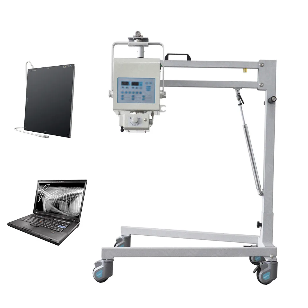 Portable Digital 4KW 60mA Radiology Dog Cat Horse Veterinary X Ray Machine for Animals