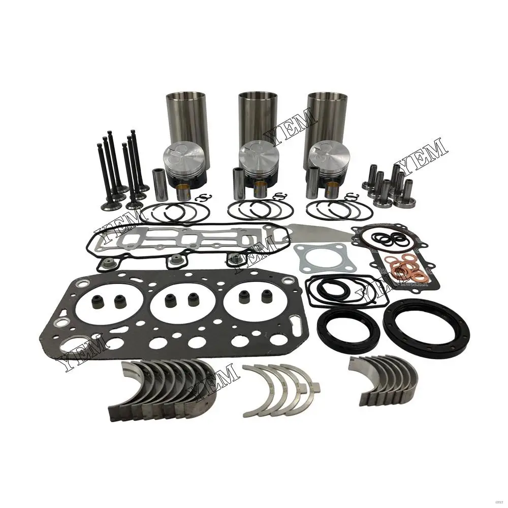 For Yanmar Diesel Engine 3TNV70 Overhaul Rebuild Kit Piston Ring Liner