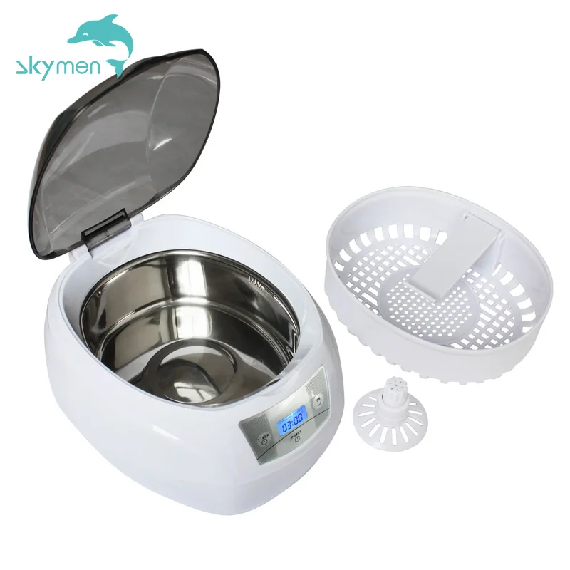 Skymen JP-900S 750 мл Sonic зубная щётка очиститель для очков, кольца, монеты, серебро, протез Ультразвуковой очиститель решение для подарков
