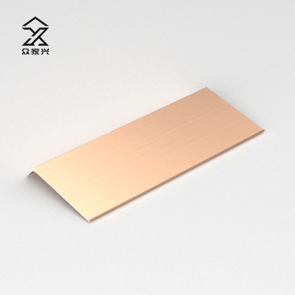 Moden Luxury Water Proof Wall Foot Decoration Aluminum Alloy Edge Tile Trim accessories profile Skirting Board details