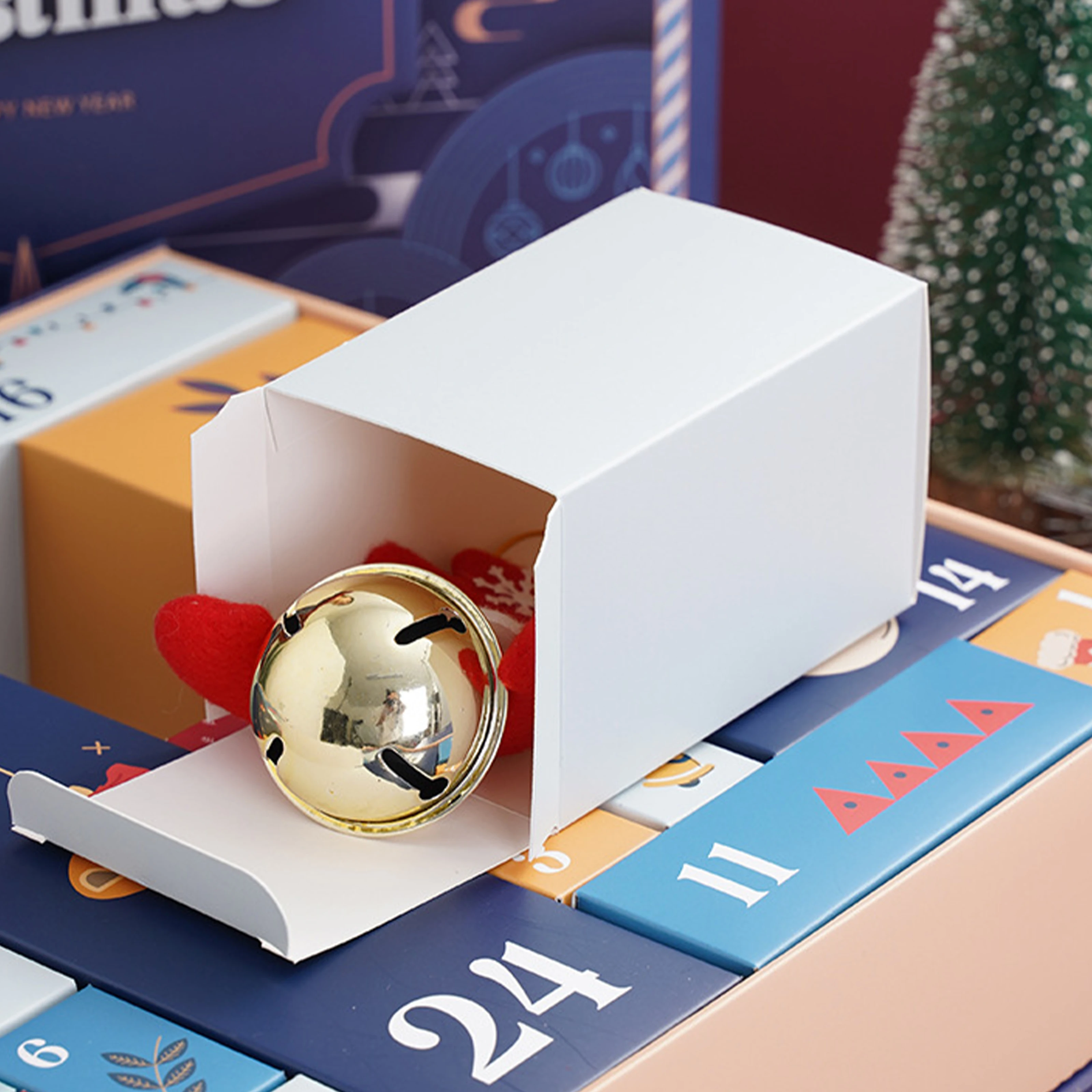 2023 Advent Calendar Box Factory Print Cardboard Gift Paper Packaging Custom Advent Calendar Box