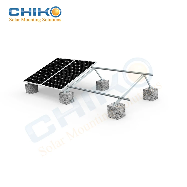 No drilling pv stent flat roof solar mount structure solar power racking systems