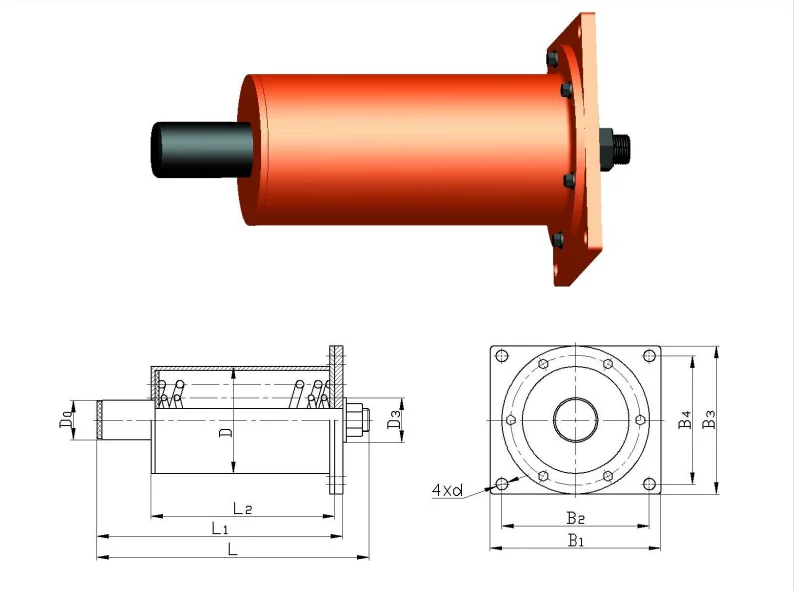 Hydraulic Dampers Hqatd (ht4) Industrial Shock Absorber Pneumatic