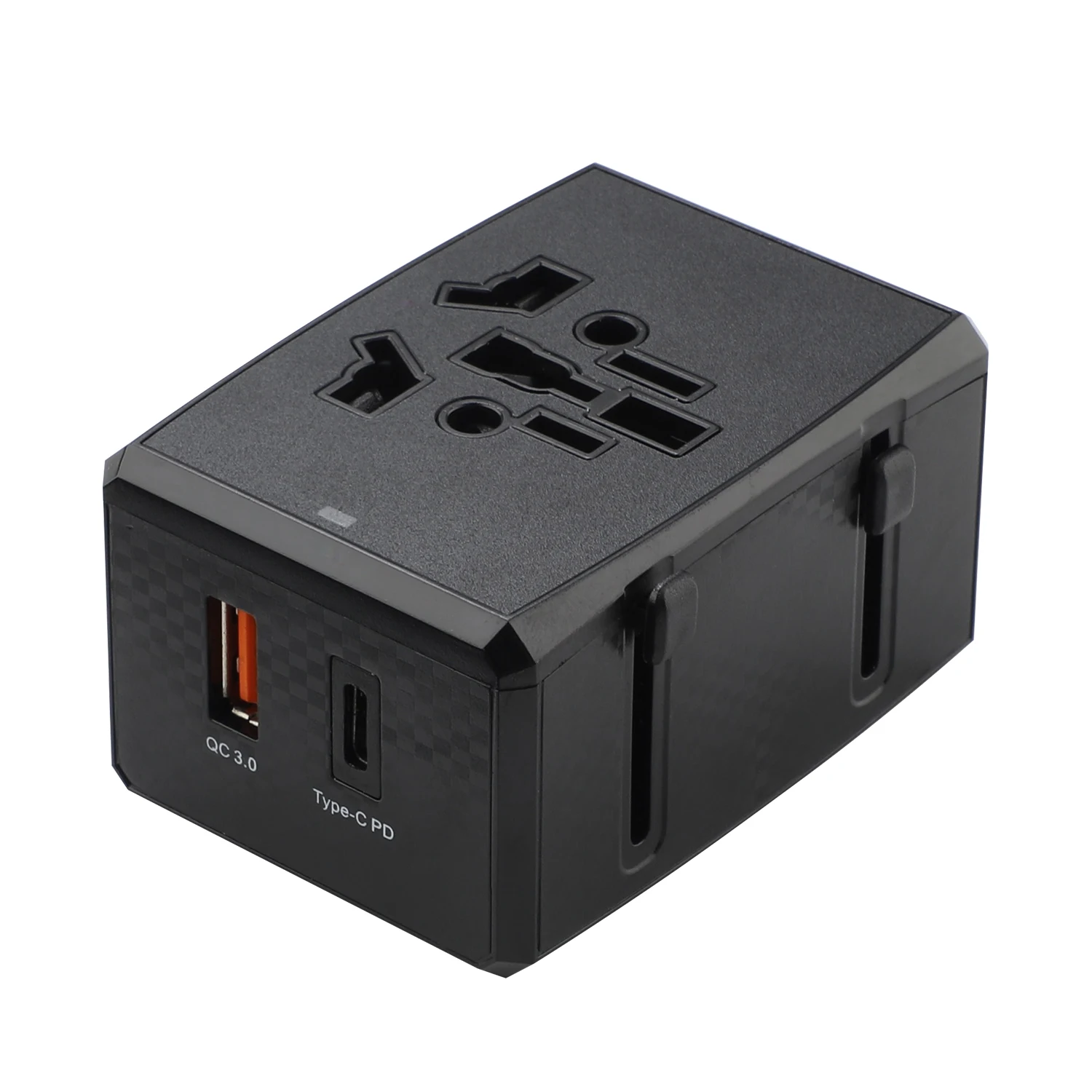 20W PD Charger Smallest Portable Travel Adapter with Universal Multi-Plug Global Wall USB Connection AC Output