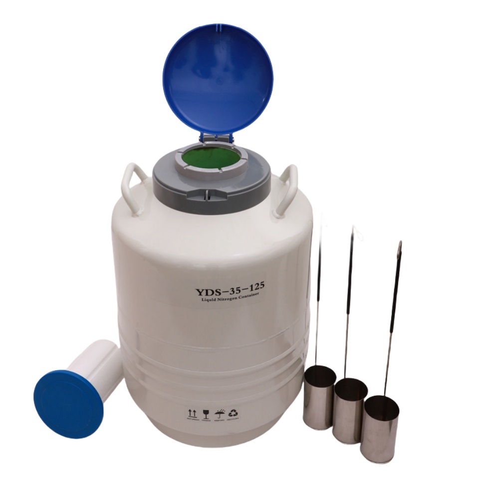 Small Laboratory Liquid Nitrogen Container 10L Liquid Nitrogen Cylinder LN2 Dewar Tank Core Pressure Vessel YDS LN2 Tank