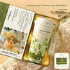 Set regalo tazza termica Monet Garden - Rosa Bianca e Verde