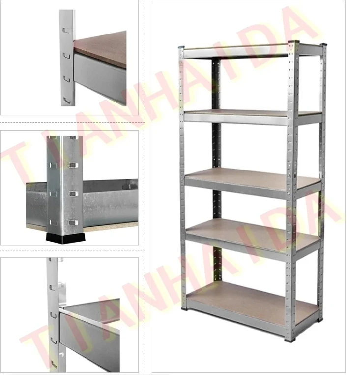 Low Wide Racking Tianhaida 75cm Wide Racking Garage Storage Shelving Heavy Duty 5 Tier ...