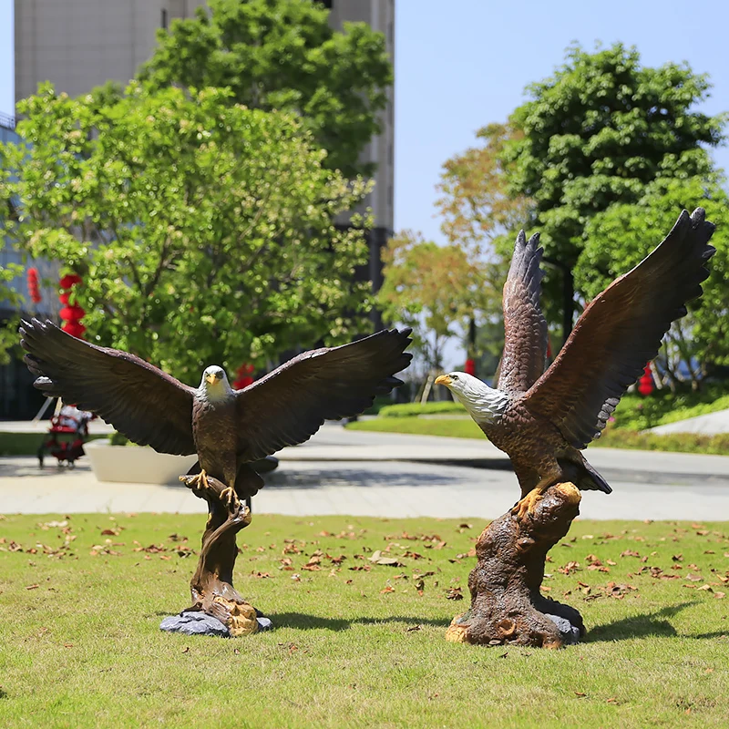 Wholesale Garden Life Size Fiberglass Animal Statue Molds For Sale Fiberglass Eagle Statues