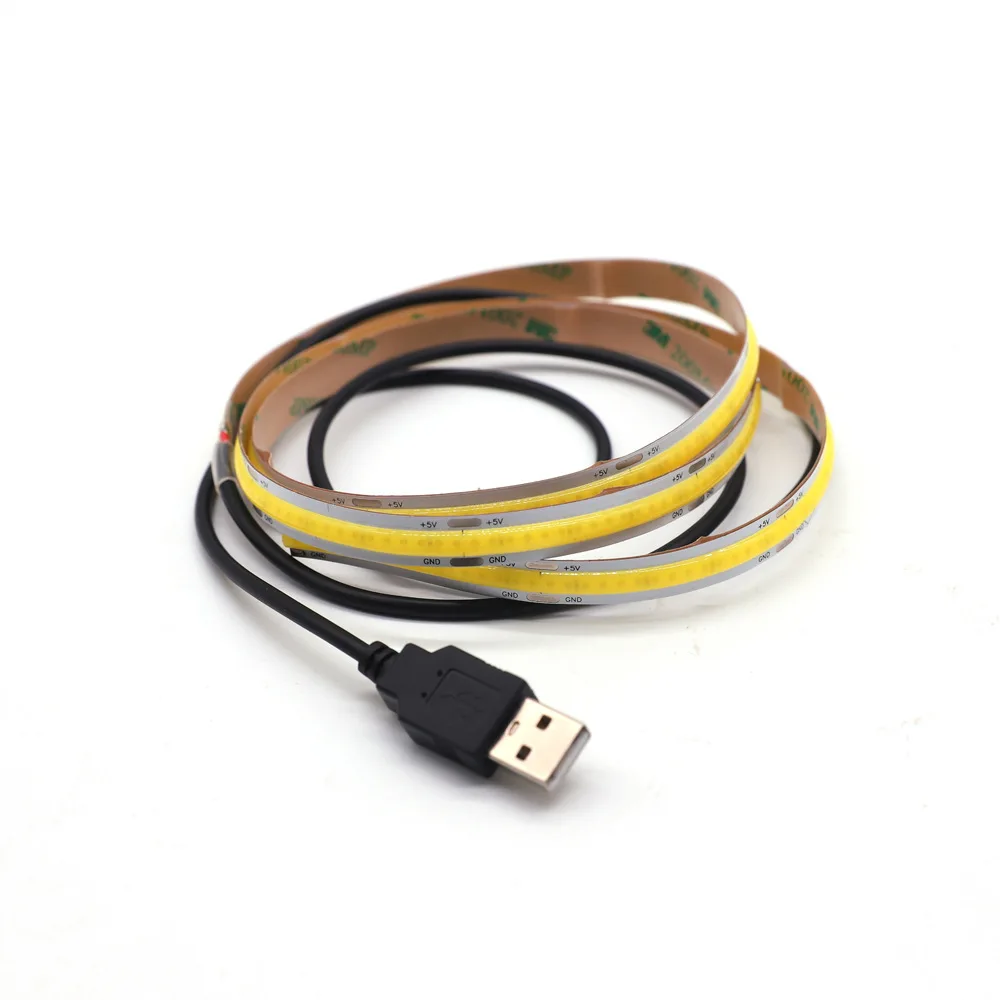 61m dc24v warm white 2700k high lumen flexible tape cabinet home diy lighting projects-1