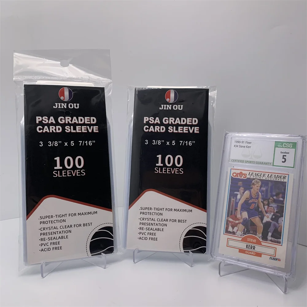 Wholesale Custom Standard Perfect Fit Resealable Graded Card Sleeves