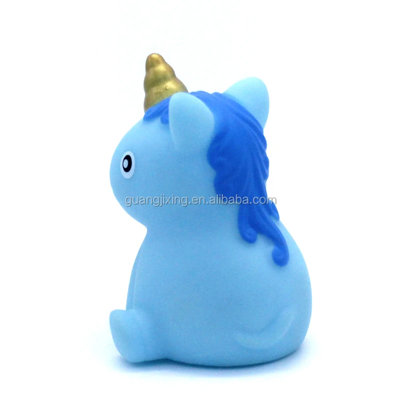 Плавающая игрушка для ванны нового дизайна светящаяся в виде единорога