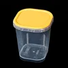 Jaune un ensemble = 50 gobelets transparents + 50 couvercles jaunes