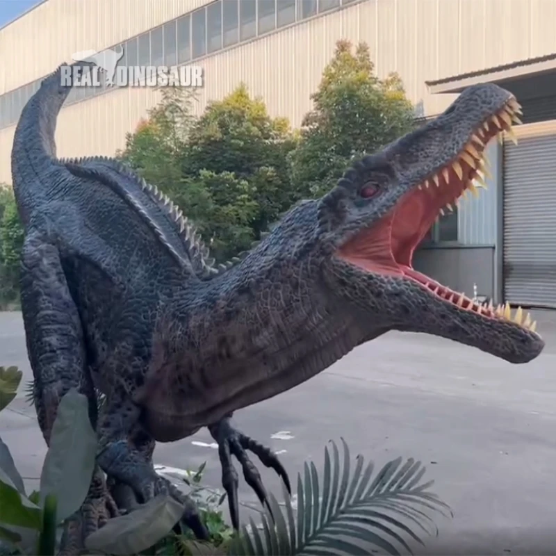 Powerful 4m Realistic Alive Simulation Model Animatronic Robot Dinosaur for Theme Park