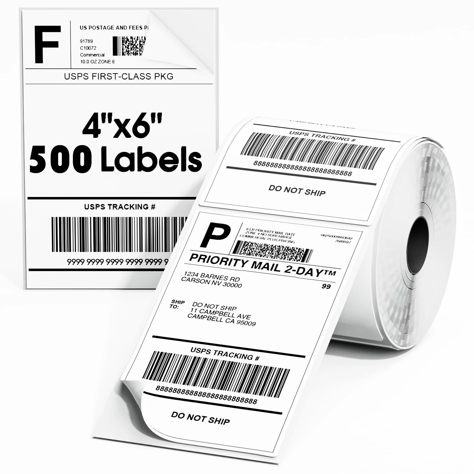 USPS Shipping Label 4x6 Thermal Labels Postage Waybill Sticker A6 Thermal Paper Etiqueta Adesiva 10x15 Parcel Label