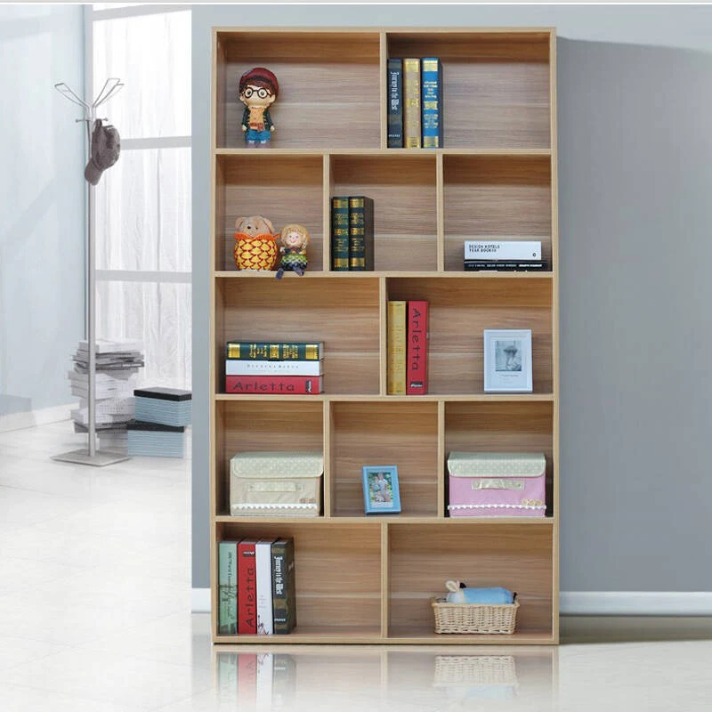 Wooden Bookcase for Kids Colored Bookcase Wall Bookshelf for Living Room Furniture