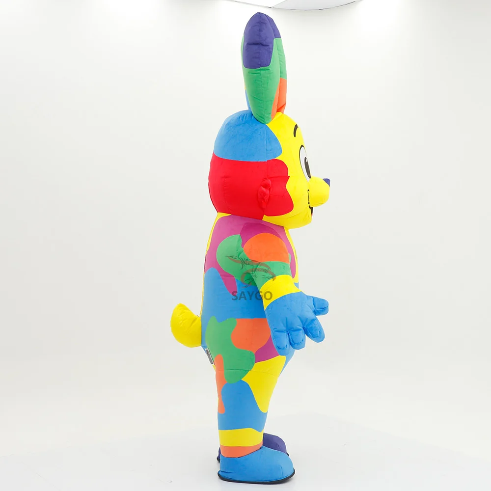Performance Wear Mascot Costume Rabbit Clothes for Birthday Party Dress 2/2.6m Celebration Events Rental Inflatable Bunny Rabbit