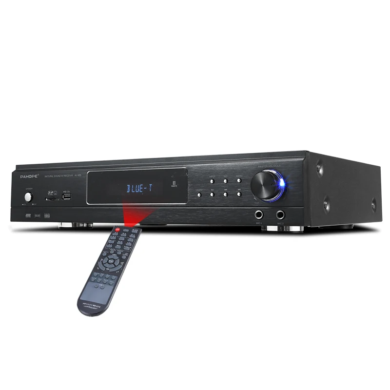 5.1 Home Theater System Amplifier, 6-channel Hi-Fi BT AV Karaoke Subwoofer Audio Power Amplifier