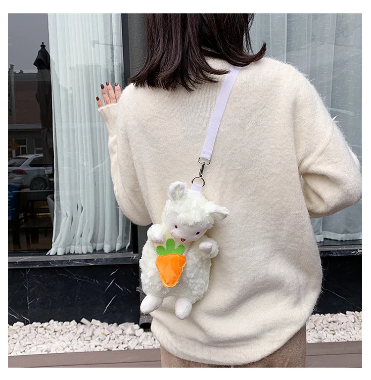 【即日発送】 2024 Cute Fashion Quality High - Bag Plush Sheep Little バッグ