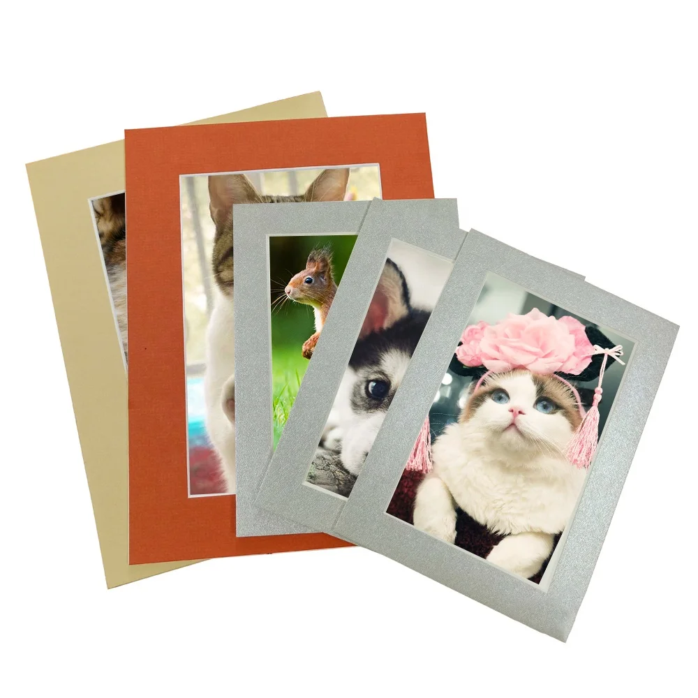 Cardboard 4x6 picture frames wholesale stand cardboard photo custom latest design mat board