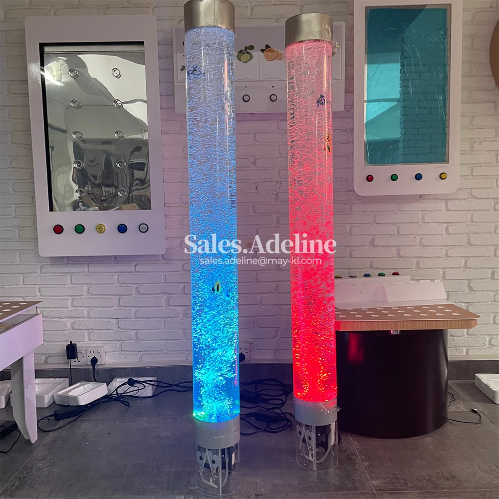 カラーチェンジングLEDバブルランプ｜感覚バブルチューブ、H180 cm