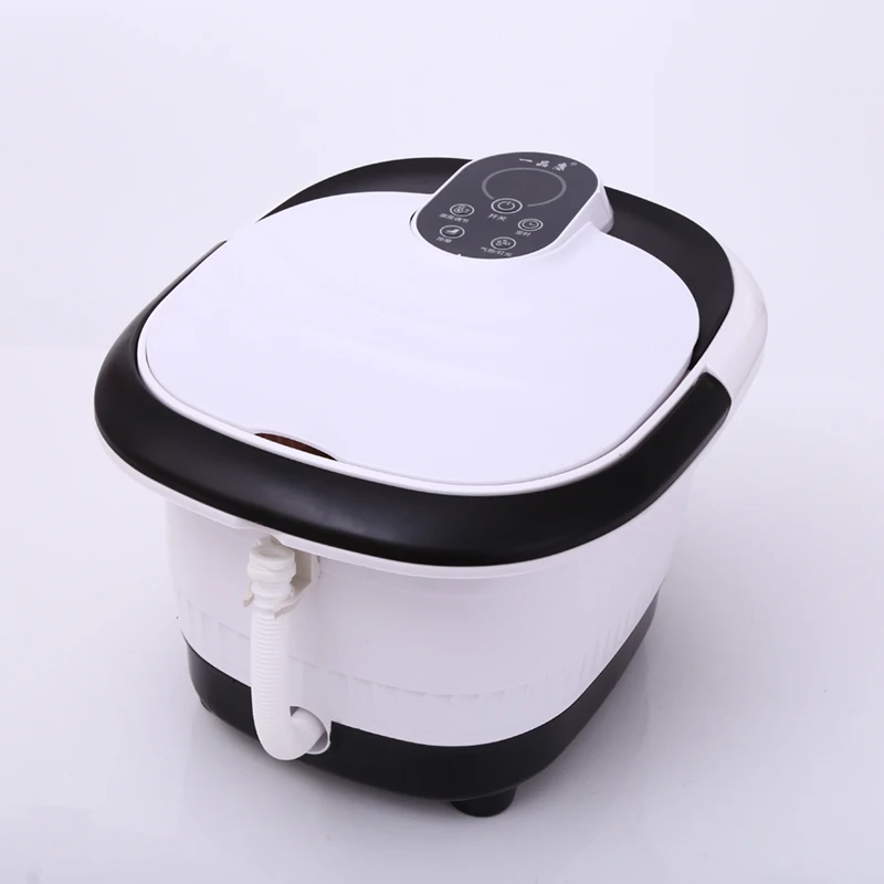 2021 EILISON Multifunction Portable Pedicure Basin Heated Infrared Shiatsu Air Bubble Foot Stone Bath Massager for Spa