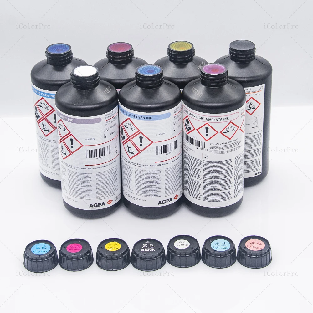 Low MOQ AGFA F2 Curable UV Ink for Ricoh Gen5 Print Head Printer Printhead