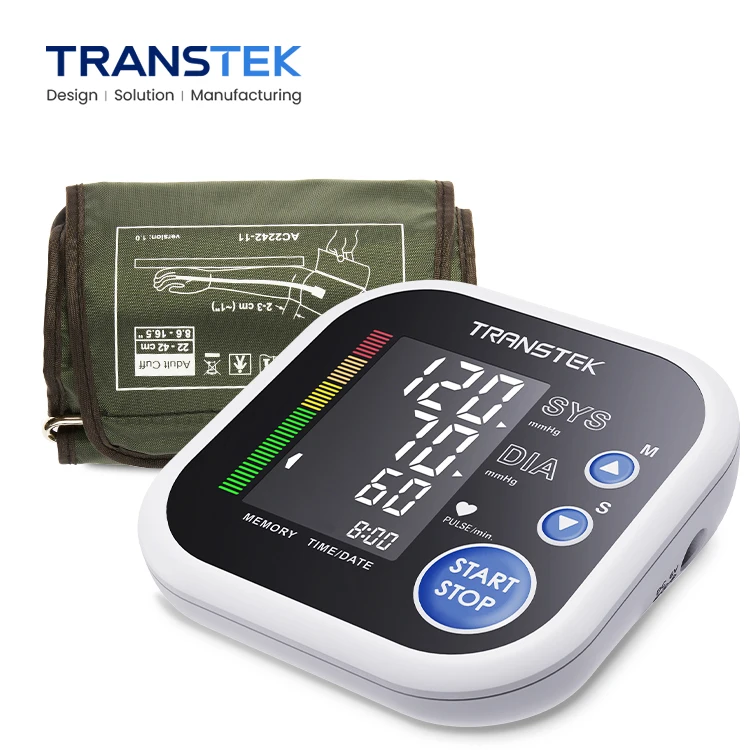 Automatic Upper Arm Blood Pressure Monitor,8.7-16.5inch Adjustable Cuff,  Large Screen Blood Pressure Machine,Three -Color Backlight,Irregular