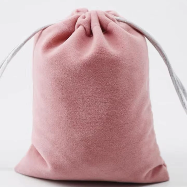 Recycled Custom Cotton Drawstring Pouch Bag With Organic ECO Material Gift Jewelry Packaging Bag For Party Favor