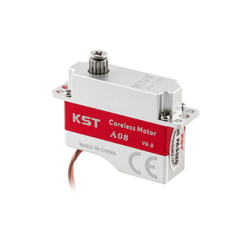 KST A08 V6.0 Coreless Metal Gear HV Micro Servo Higher Precision Hight Torque Programmable for RC Glider DLG F3K F5D UAV Drone
