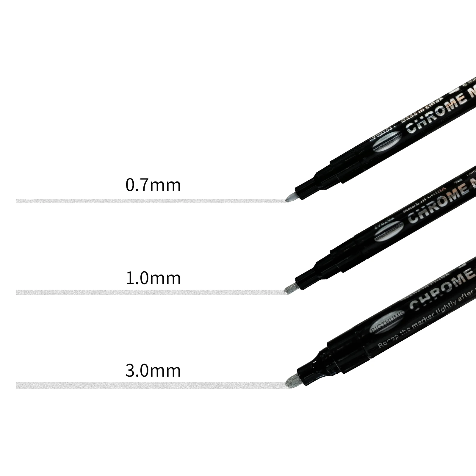 Liquid Chrome Marker pen Set of 3 Special Ink with Mirror Effect