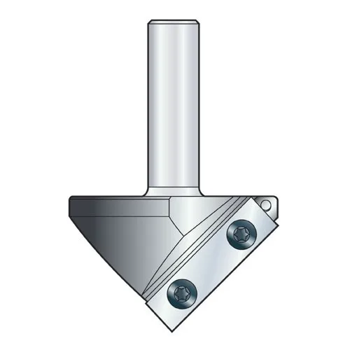 bits de routeur CNC cnc v de rainure routeur coupeuse fin indexable moulins à lame en une pièce