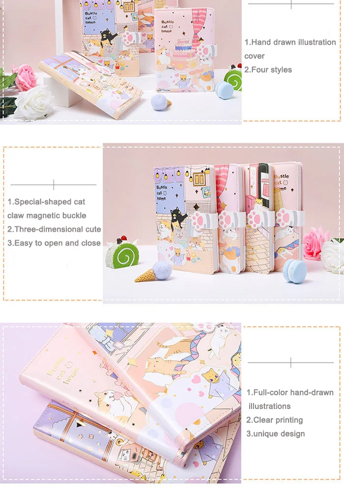 Stationery Supplies Hardcover Notepad Japanese Kawaii Cute Office