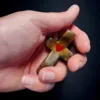 Thumb Cross Black Walnut Red Heart
