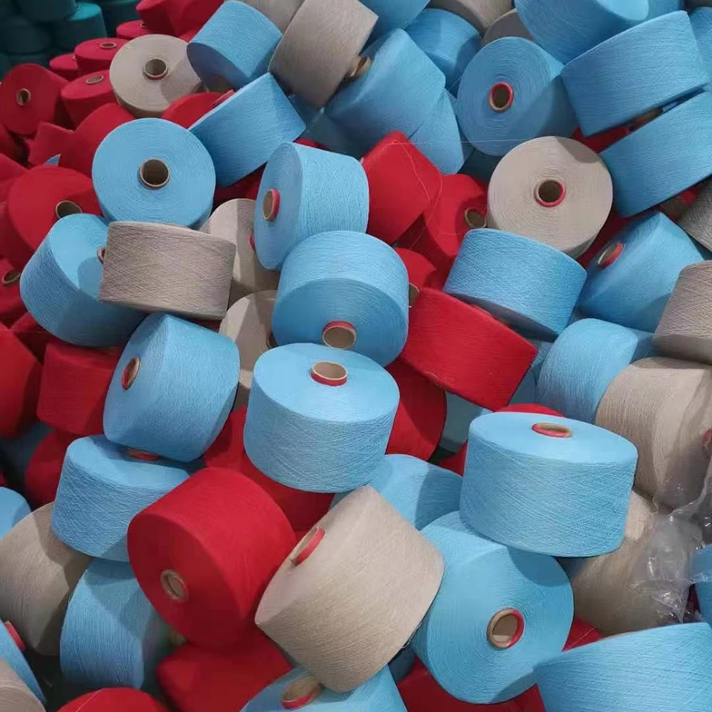 Wholesale Today Cotton Yarn Price Colorful Regeneration Blend Thread 20