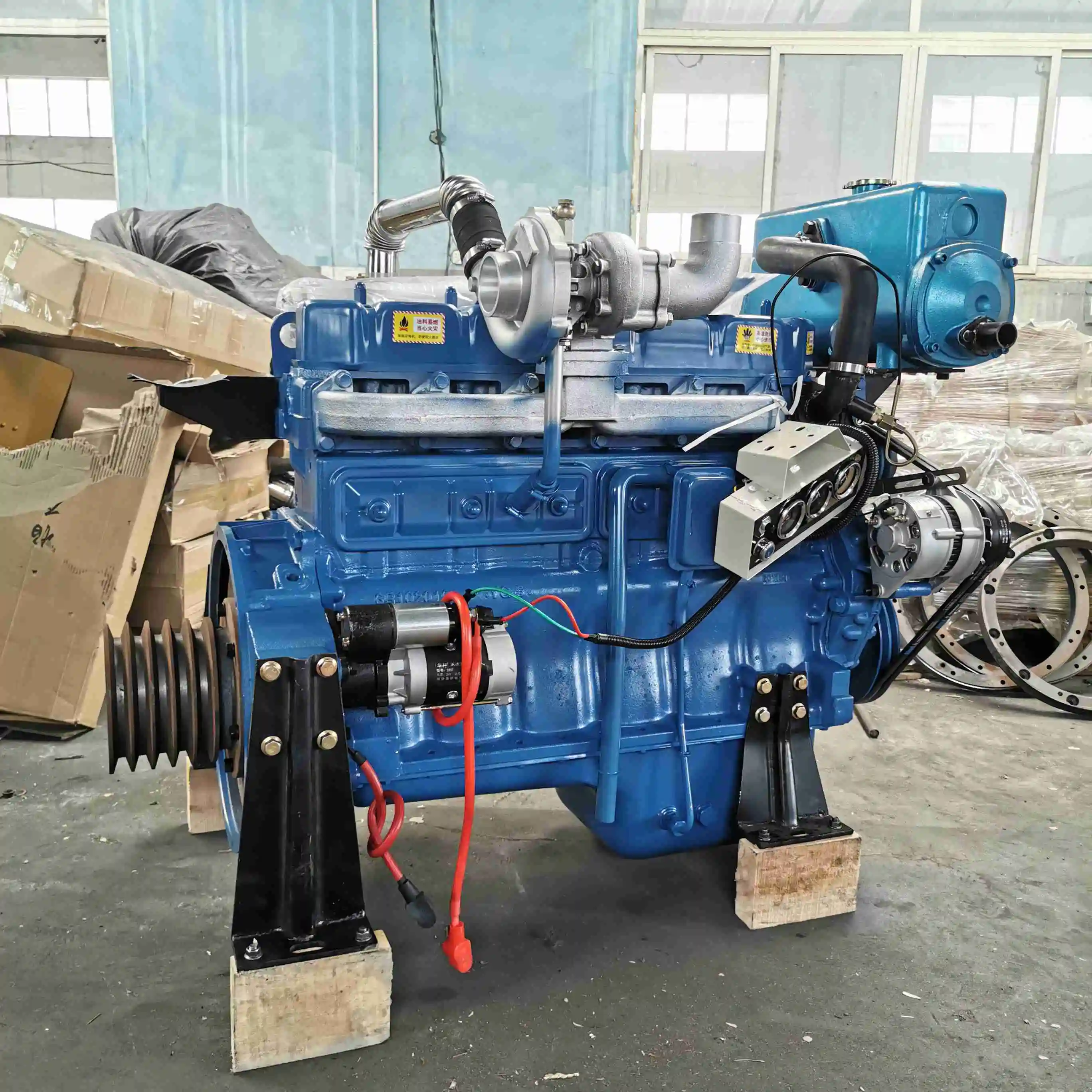 Slurry Generator Marine 6-cylinder Engine with Gearbox, Gearbox, Slurry Engine, diesel ...