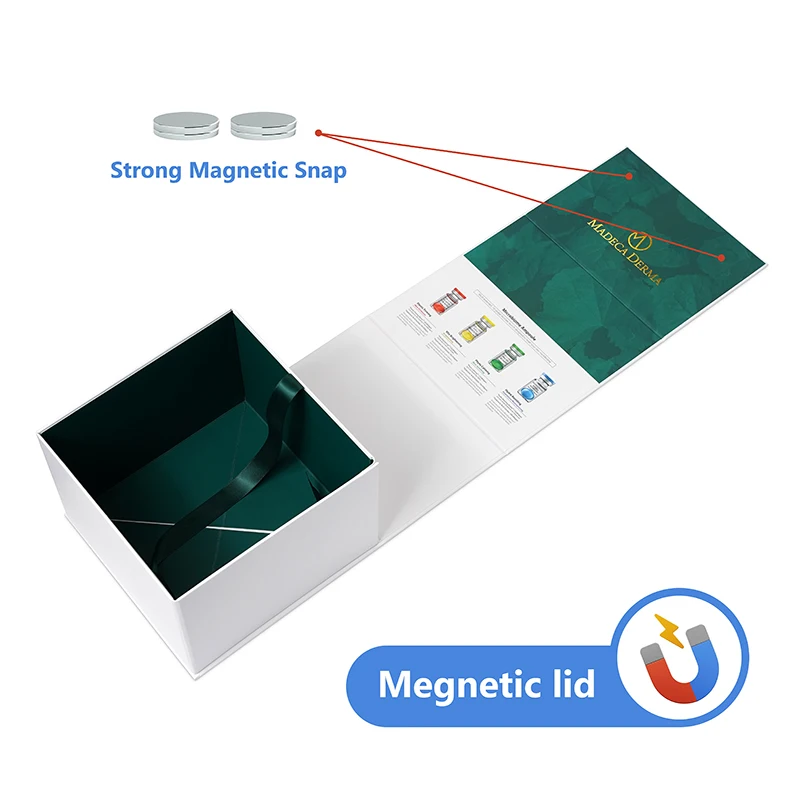 Custom Colorful Boxes With Magnetic Lid Gift Box Packaging Paper Magnet Closure Caja De Con Iman Rigid Cardboard Cosmetic Box details