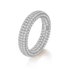 Full Moissanite-White Gold Plated