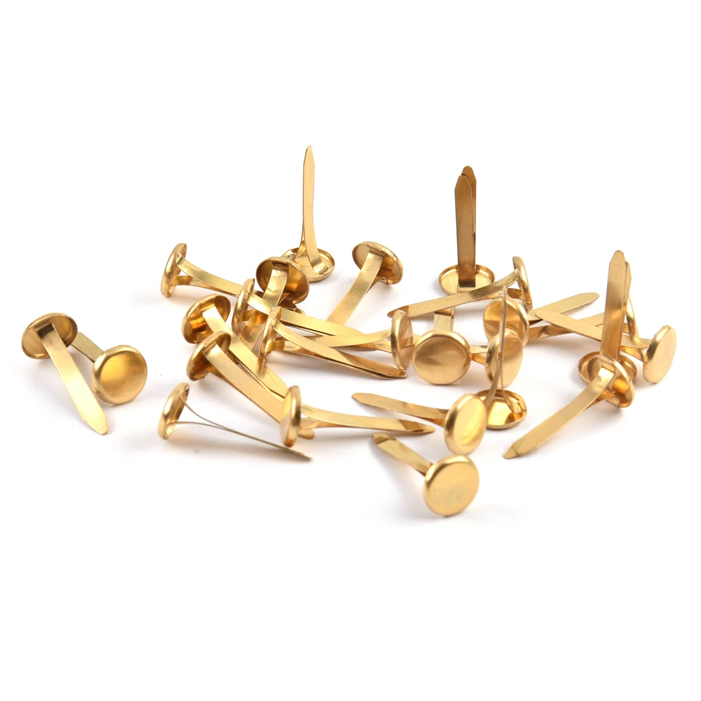 Officemate Brass Plated Fasteners, 1.25-Inch Length, 0.375-Inch Head, 100  per Box (99815)