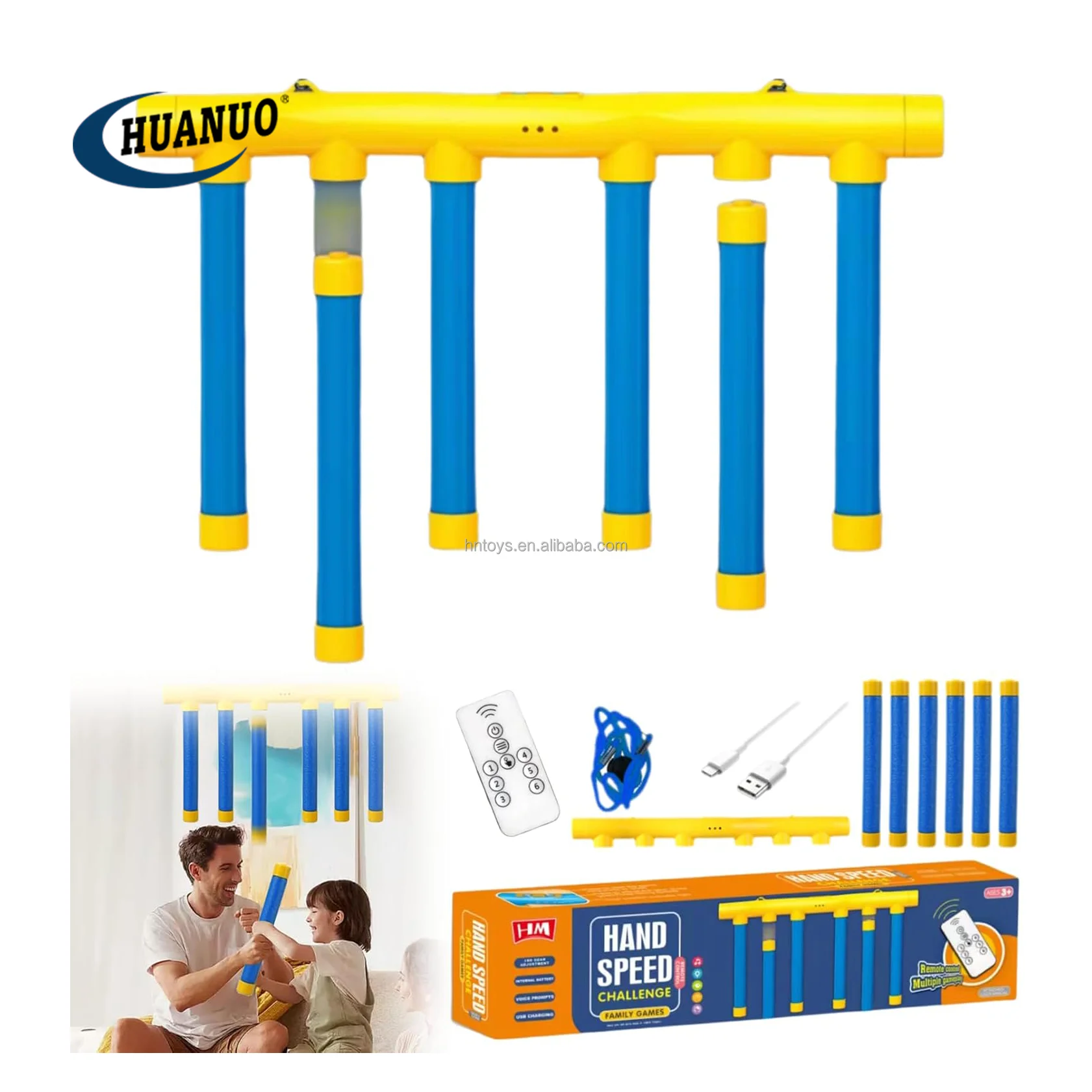 Fun Challenge Falling Sticks Game Toys Set for Training Reaction Ability Educational Activity Parent-Child Family Party Game Toy