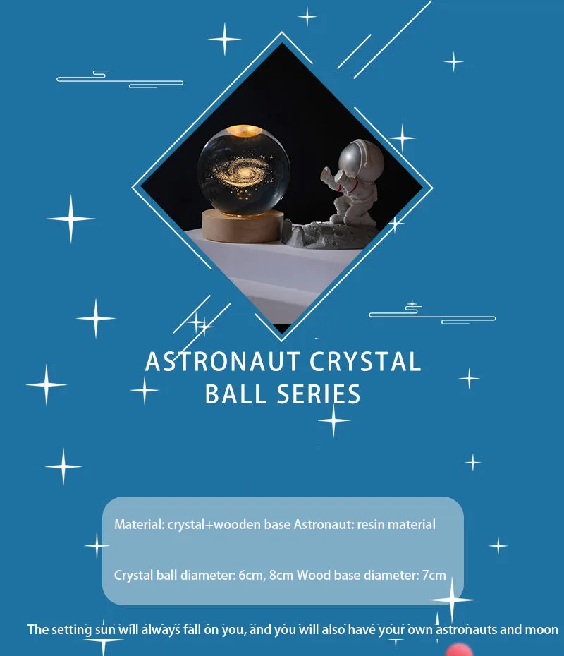 Wholesale Crystal Ball Universe Galaxy Series Rolling Crystal Lovely